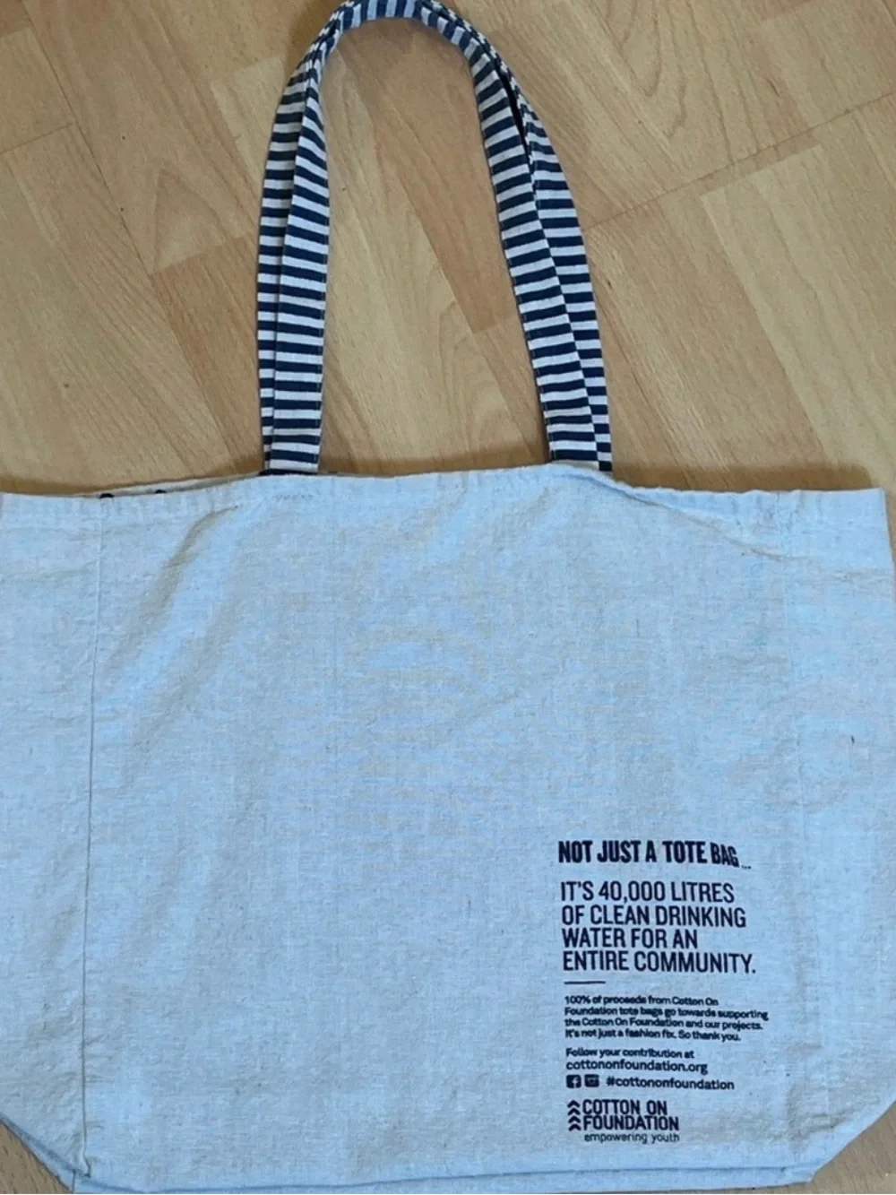 Cotton Tote Bag with Dachshund Graphic